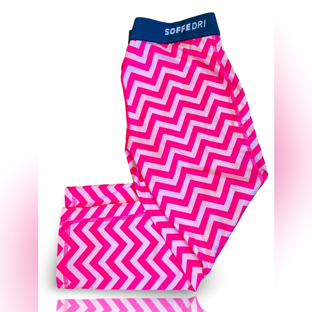 Soffe Workout Capri Pants - Low Rise - Chevron Pattern